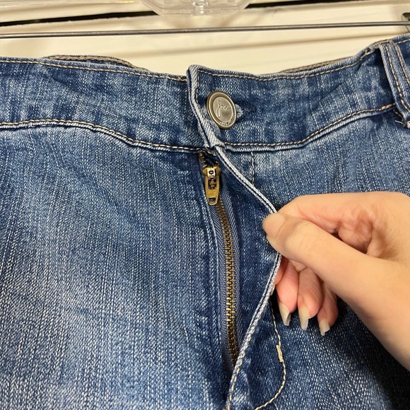 JMS Just My Size Jeans Womens 20W Butterfly Stretch Classic High Rise Plus Y2K - Picture 12 of 16